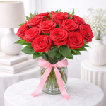 Endless 21 Red Roses Vase