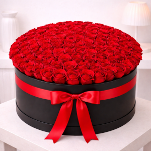 Valentine Grand Red Roses Love Box